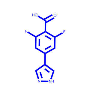 2,6-difluoro-4-(1H-pyrazol-4-yl)benzoic acid