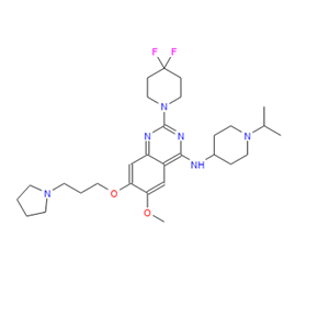 2-(4,4-二氟-1-哌啶基)-6-甲氧基-N-[1-异丙基-4-哌啶基]-7-[3-(1-吡咯烷基)丙氧基]-4-喹唑啉胺,(3S,4S)-1-benzyl-N,4-dimethylpiperidin-3-amine hydrochloride