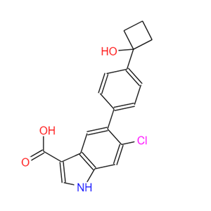 6-氯-5-[4-(1-羟基环丁基)苯基]-1H-吲哚-3-羧酸