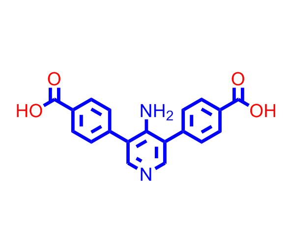 4-氨基-3,5-二(4-羧基苯基)吡啶,4,4'-(4-aminopyridine-3,5-diyl)dibenzoic acid