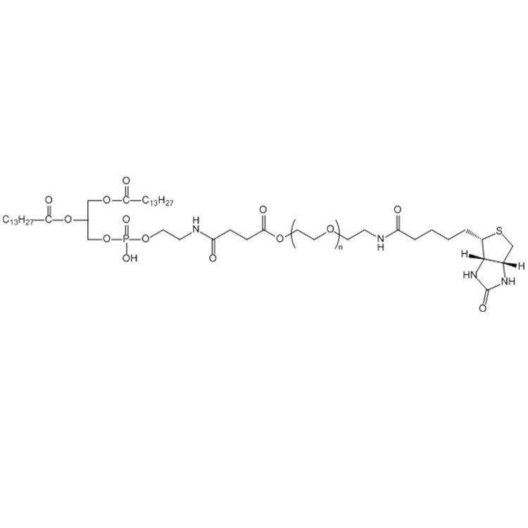 二肉豆蔻酰基磷脂酰乙醇胺-聚乙二醇-生物素,DMPE-PEG-Biotin