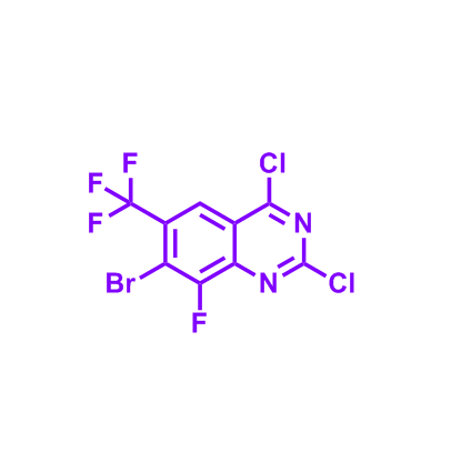7-溴-2,4-二氯-8-氟-6-(三氟甲基)喹唑啉,7-Bromo-2,4-dichloro-8-fluoro-6-(trifluoromethyl)quinazoline