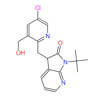 1-(叔丁基)-3-((5-氯-3-(羥甲基)吡啶-2-基)甲基)-1,3-二氫-2H-吡咯并[2,3-B]吡啶-2-酮,1-(tert-butyl)-3-((5-chloro-3-(hydroxymethyl)pyridin-2-yl)methyl)-1,3-dihydro-2H-pyrrolo[2,3-b]pyridin-2-one