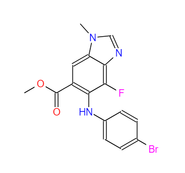5 - ((4-溴苯基)氨基)-4-氟-1-甲基-1H-苯并[D]咪唑-6-羧酸甲酯,Methyl 5-(4-Bromophenylamino)-4-Fluoro-1-Methyl-1H-Benzo[D]Imidazole-6-Carboxylate