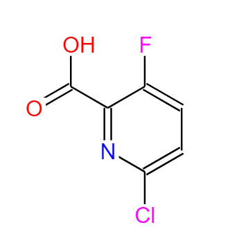 2-氯-5-氟吡啶-6-羧酸,6-Chloro-3-fluoro-pyridine-2-carboxylic acid