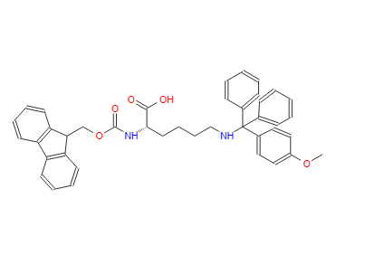 N-[(9H-芴-9-基甲氧基)羰基]-N'-[(4-甲氧基苯基)二苯基甲基]-L-赖氨酸,N-alpha-Fmoc-N-epsilon-4-methoxytrityl-L-lysine