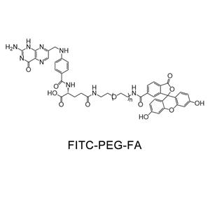 荧光素-聚乙二醇-叶酸，FITC-PEG-FA/NH2/BIOTIN/N3/炔基