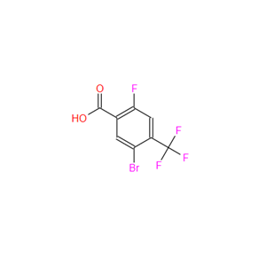 5-溴-2-氟-4-(三氟甲基)苯甲酸,5-BROMO-2-FLUORO-4-(TRIFLUOROMETHYL)BENZOIC ACID
