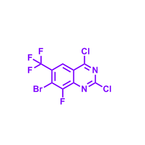 7-溴-2,4-二氯-8-氟-6-(三氟甲基)喹唑啉,7-Bromo-2,4-dichloro-8-fluoro-6-(trifluoromethyl)quinazoline