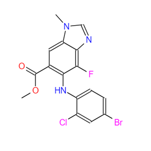 5-((4-溴-2-氯苯基)氨基)-4-氟-1-甲基-1H-苯并[D]咪唑-6-羧酸甲酯,Methyl 2,4-diaMino-3-fluoro-5-  nitrobenzoate