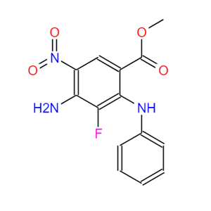 4-氨基-3-氟-5-硝基-2-(苯基氨基)苯甲酸甲酯 606093-58-7