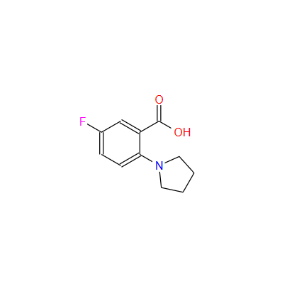 2-(1-吡咯烷基)-5-氟苯甲酸,5-Fluoro-2-pyrrolidinobenzoic Acid
