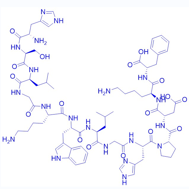 髓鞘蛋白脂质蛋白多肽H-His-Ser-Leu-Gly-Lys-Trp-Leu-Gly-His-Pro-Asp-Lys-Phe-OH,SER140]-PLP(139-151)