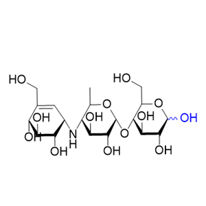 阿卡波糖杂质01,4-O-[4,6-dideoxy-4-[[(1S,4R,5S,6S)-4,5,6-trihydroxy-3- (hydroxymethyl)cyclohex-2-enyl]amino]-α-Dglucopyranosyl]-D- glucopyranose