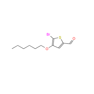 5-溴-4-己硫基噻吩-2-醛