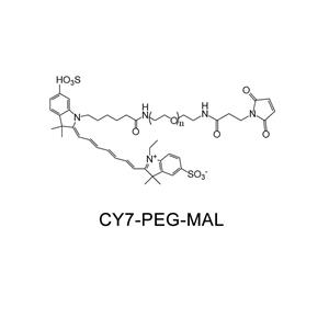 花氰染料CY7-聚乙二醇-馬來(lái)酰亞胺，MAL-PEG-CY7熒光染料標(biāo)記