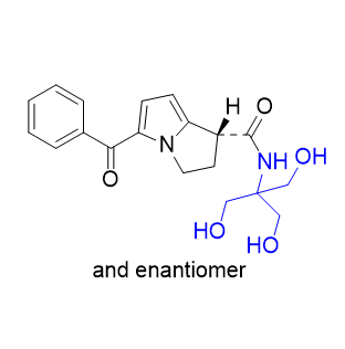 酮咯酸杂质05,(1RS)-5-benzoyl-N-[2-hydroxy-1,1-bis(hydroxymethyl)- ethyl]-2,3-dihydro-1H-pyrrolizine-1-carboxamide