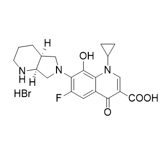 莫西沙星杂质E,1-cyclopropyl-6-fluoro-8-hydroxy-7-((4aS,7aS)-octahydro-6H- pyrrolo[3,4-b]pyridin-6-yl)-4-oxo-1,4-dihydroquinoline-3- carboxylic acid hydrobromide