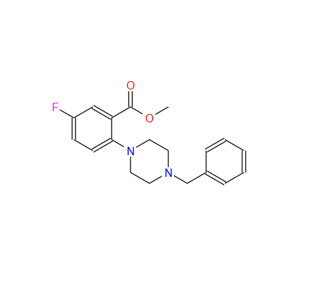 2-(4-苄基哌嗪-1-基)-5-氟苯甲酸甲酯,Methyl 2-(4-Benzylpiperazino)-5-fluorobenzoate