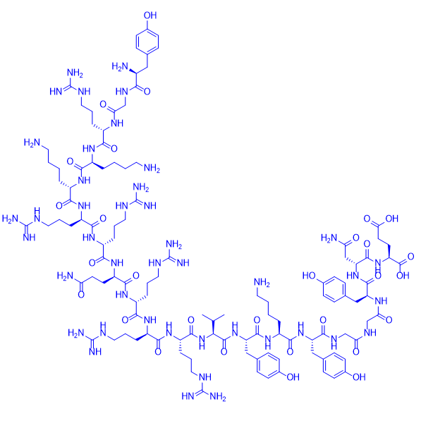 穿膜肽对照多肽Tat-GluR23Y,scrambled,Tat-GluR23Y,scrambled