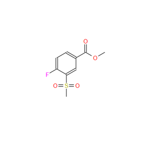 3-甲砜基-4-氟苯甲酸甲酯；160819-39-6