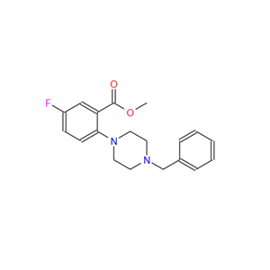 2-(4-苄基哌嗪-1-基)-5-氟苯甲酸甲酯；1256633-30-3