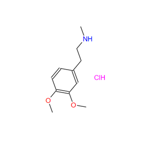 3,4-二甲氧基-N-甲基苯乙胺盐酸盐