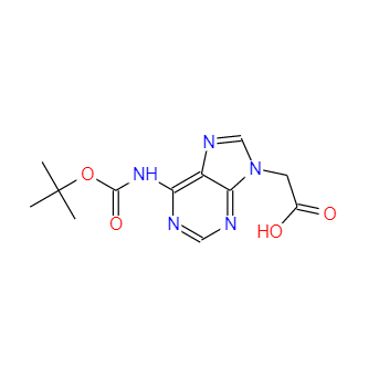 2-(6-((叔丁氧羰基)氨基)-9H-嘌呤-9-基)乙酸,2-(6-((tert-Butoxycarbonyl)amino)-9H-purin-9-yl)aceticacid