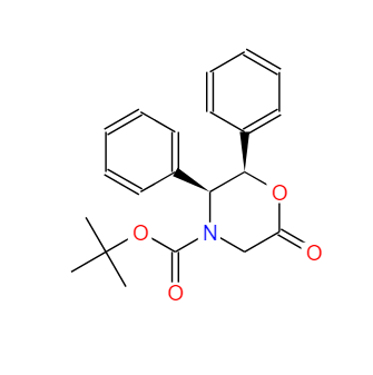 (2R,3S)-N-叔丁氧羰基-2,3-二苯基吗啉-6-酮,(2R,3S)-tert-Butyl6-oxo-2,3-diphenylmorpholine-4-carboxylate