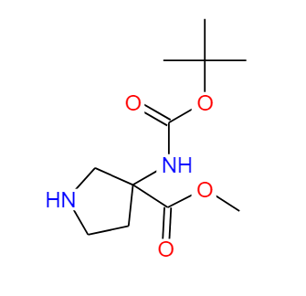 3-((叔丁氧基羰基)氨基)吡咯烷-3-羧酸甲酯,3 - (Boc-aMino)-pyrrolidin-3 - carboxylic acid Methyl ester