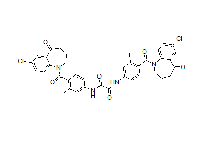 N,N’-雙[4-（7-氯-5-氧代-2,3,4,5-四氫-1-苯并氮雜卓-1-甲?；?3-甲基苯基]-草酰胺,N,N'-Bis[4-(7-chloro-5-oxo-2,3,4,5-tetrahydro-1-benzoazepoxide-1-formyl)-3-methylphenyl]-oxamide