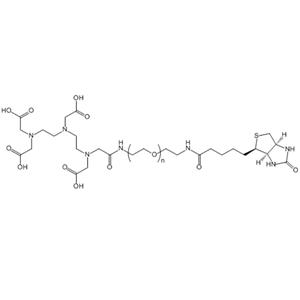 DTPA-PEG-Biotin，二乙基三胺五乙酸-聚乙二醇-生物素