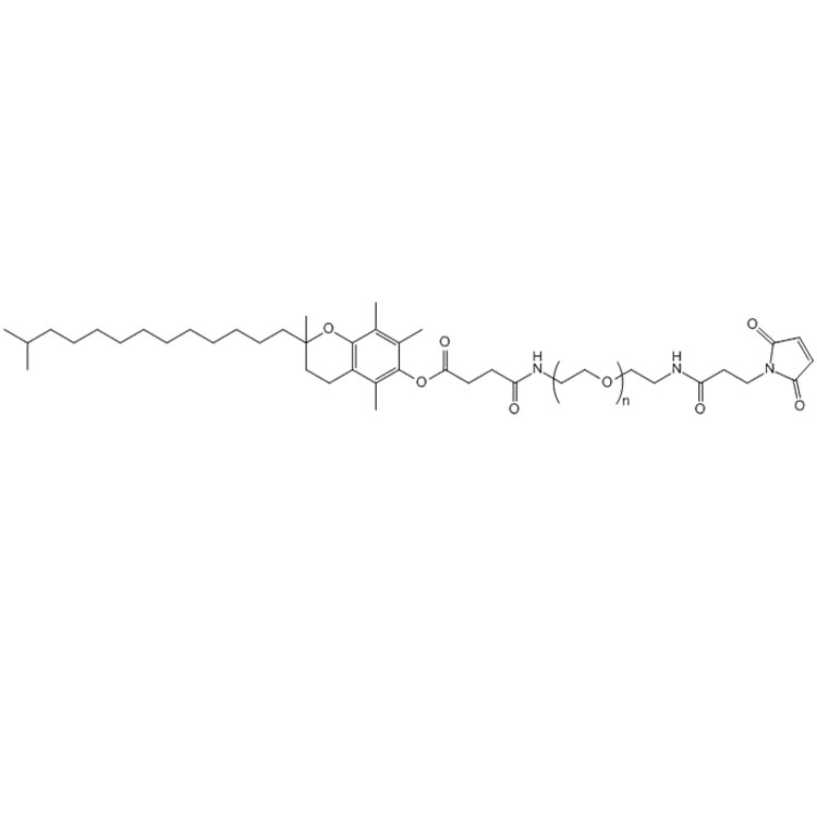 维生素E-聚乙二醇-马来酰亚胺,Vitamin E-PEG-Maleimide;Tocopherol-PEG-Mal
