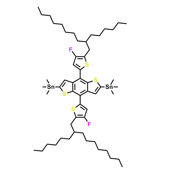 (4,8-Bis(4-fluoro-5-(2-hexyldecyl)thiophen-2-yl)benzo[1,2-b:4,5-b']dithiophene-2,6-diyl)bis(trimethy,BDT80