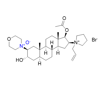 罗库溴铵杂质12,4-((2S,3S,5S,8R,9S,10S,13S,14S,16S,17R)-17-acetoxy-16-(1- allylpyrrolidin-1-ium-1-yl)-3-hydroxy-10,13-dimethylhexadecahydro- 1H-cyclopenta[a]phenanthren-2-yl)morpholine 4-oxide bromide