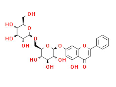 白杨素-7-O-龙胆二糖苷,Chrysin -7-O-gentiobioside