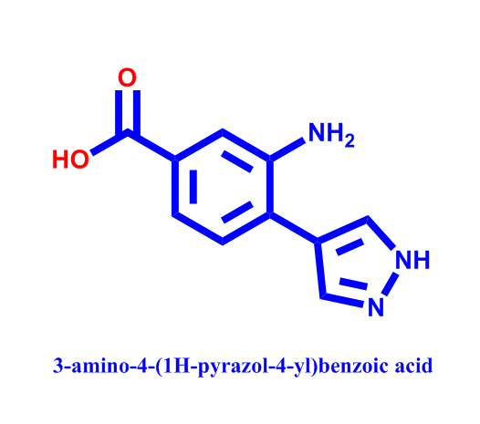 3-amino-4-(1H-pyrazol-4-yl)benzoic acid
