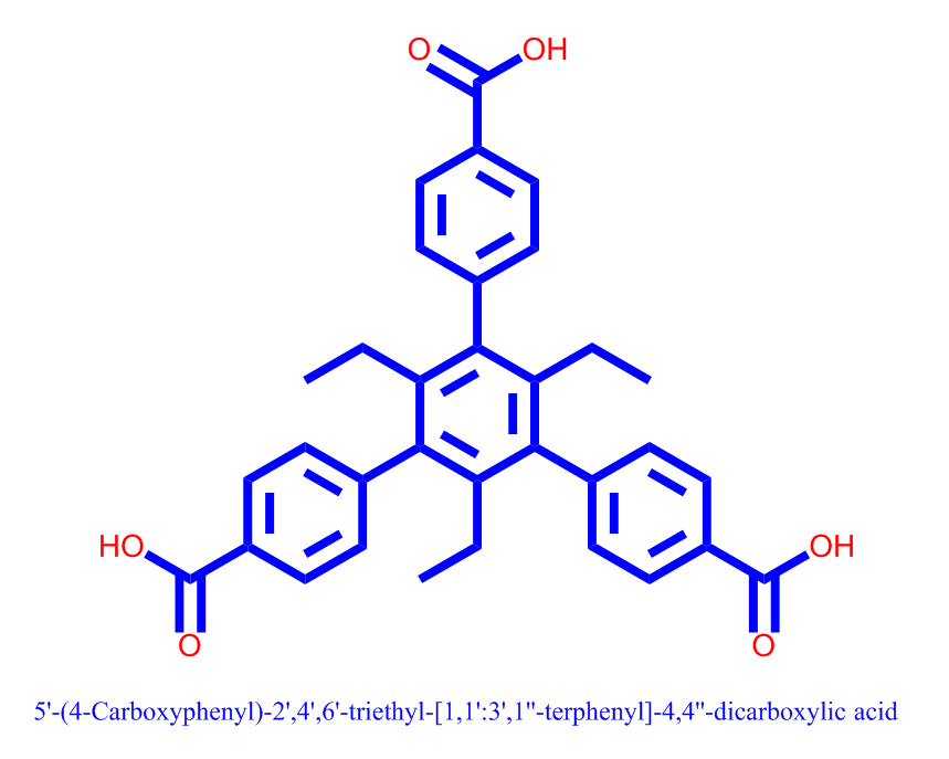 5'-(4-羧基苯基)-2',4',6'-三乙基-[1,1':3',1''-三联苯]-4,4''-二羧酸,5'-(4-Carboxyphenyl)-2',4',6'-triethyl-[1,1':3',1''-terphenyl]-4,4''-dicarboxylic acid