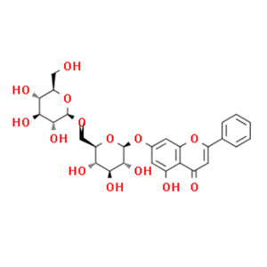 白杨素-7-O-龙胆二糖苷，88640-89-5 。
