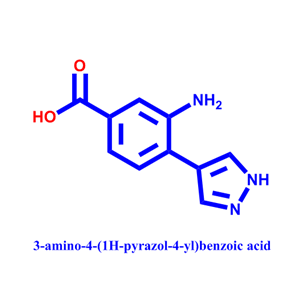 3-amino-4-(1H-pyrazol-4-yl)benzoic acid