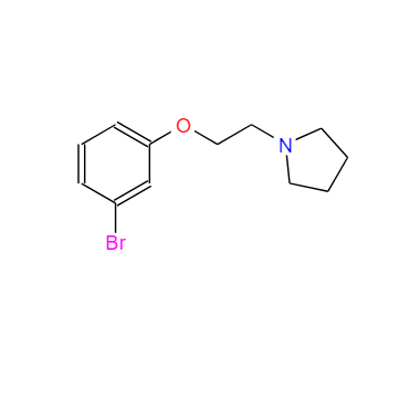 1-(2-(3-溴苯氧基)-乙基)吡咯烷,1-[2-(3-BROMOPHENOXY)ETHYL]-PYRROLIDINE