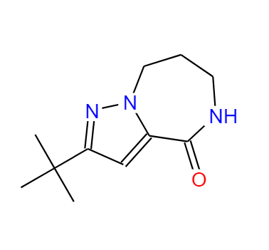 2-tert-butyl-5,6,7,8-tetrahydropyrazolo[1,5-a][1,4]diazepin-4-one,2-tert-butyl-5,6,7,8-tetrahydropyrazolo[1,5-a][1,4]diazepin-4-one