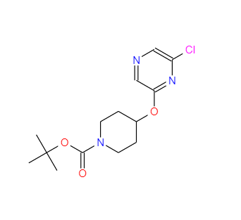 2-CHLORO-6-(4-N-BOC-PIPERIDINYLOXY)PYRAZINE,2-CHLORO-6-(4-N-BOC-PIPERIDINYLOXY)PYRAZINE