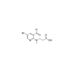 3-((5-bromo-3-formylpyridin-2-yl)(methyl)amino)propanoic acid