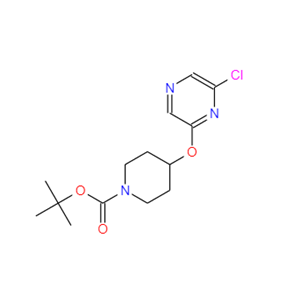 2-CHLORO-6-(4-N-BOC-PIPERIDINYLOXY)PYRAZINE,2-CHLORO-6-(4-N-BOC-PIPERIDINYLOXY)PYRAZINE