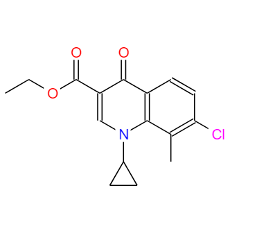 奧澤沙星中間體,ethyl 7-chloro-8-methyl-4-oxo-1,4-dihydroquinoline-3-carboxylate