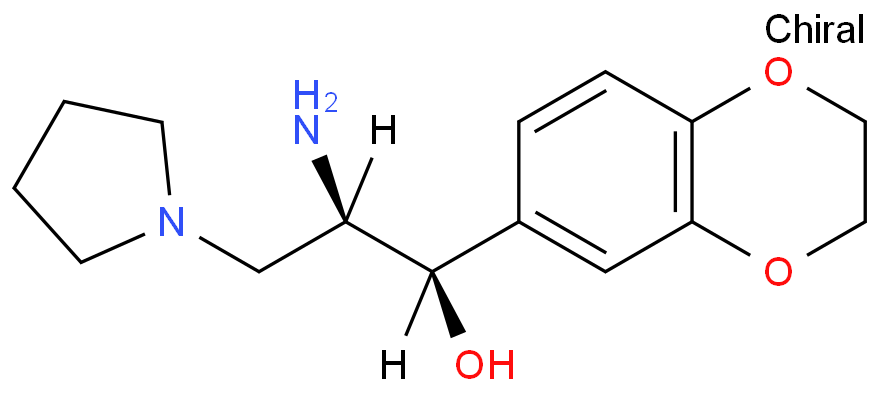 (ALPHAR,BETAR)-BETA-氨基-ALPHA-(2,3-二氢-1,4-苯并二恶英-6-基)-1-吡咯烷丙醇,(1R,2R)-2-Amino-1-(2,3-dihydrobenzo[b][1,4]dioxin-6-yl)-3-(1-pyrrolidinyl)-1-propanol