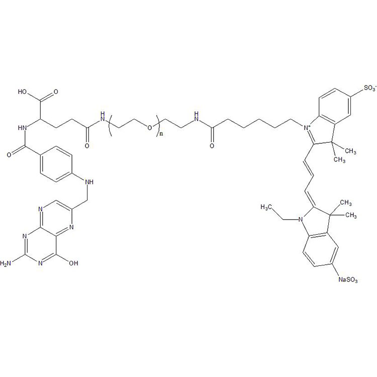 氰基Cy3-聚乙二醇-叶酸,Cy3-PEG-FA;Cyanine3-PEG-FA