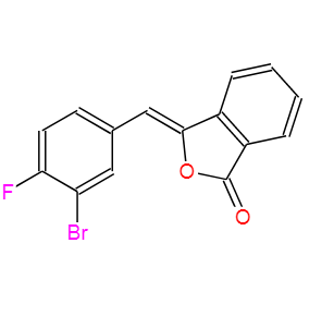 3-（3-溴-4-氟亚苄基）异苯并呋喃-1-酮,1(3H)-Isobenzofuranone, 3-[(3-bromo-4-fluorophenyl)methylene]-, (3Z)-