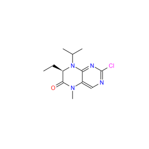 (7R)-2-氯-7-乙基-7,8-二氢-5-甲基-8-(1-甲基乙基)-6(5H)-蝶啶酮,(R)-2-chloro-7-ethyl-8-isopropyl-5-methyl-7,8-dihydropteridin-6(5H)-one